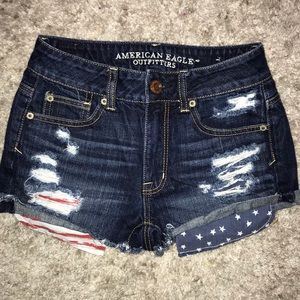 American eagle American Flag shorts